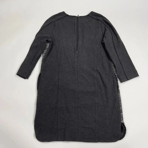 Vince Tweed Black White Gray Shift Dress - Picture 2 of 11